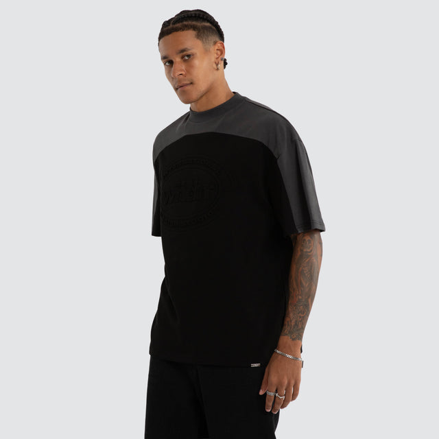 Credit Panel Heavy Weight Tee Black