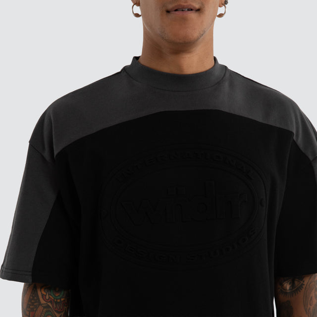 Credit Panel Heavy Weight Tee Black