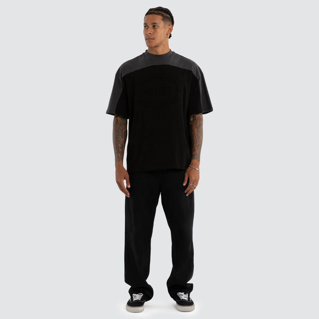 Credit Panel Heavy Weight Tee Black