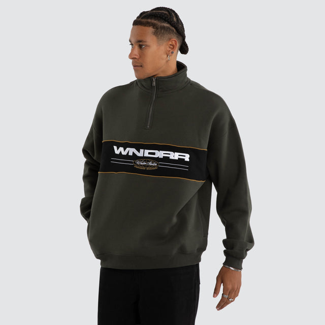 Maison 1/4 Zip Sweat Ink