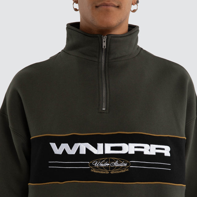 Maison 1/4 Zip Sweat Ink