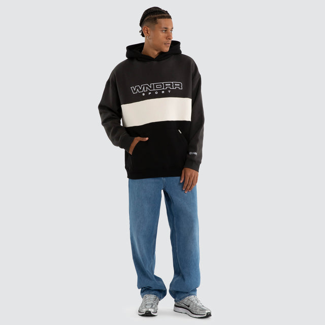 Starter Panel Hood Sweat Black