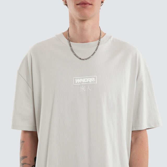 Shodo Box Fit Tee Oyster