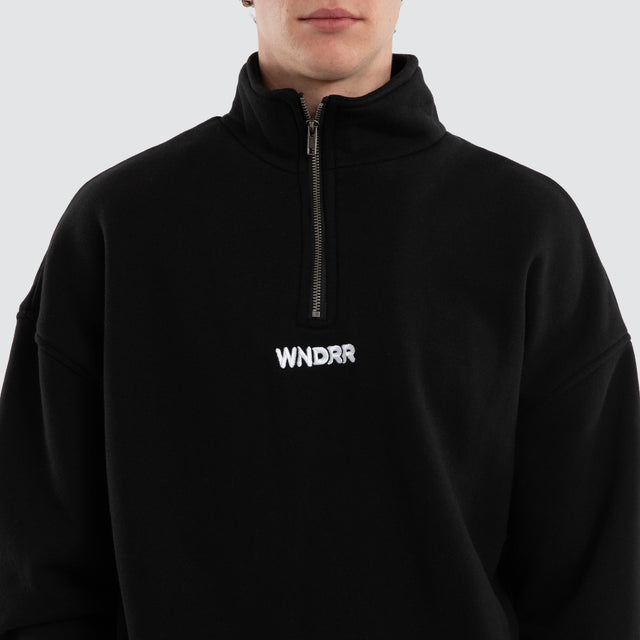 Nimbus 1/4 Zip Sweater Black