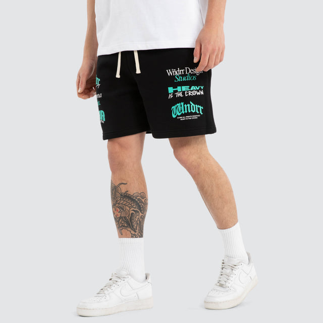 Collective Tech Trackshort Black/Teal