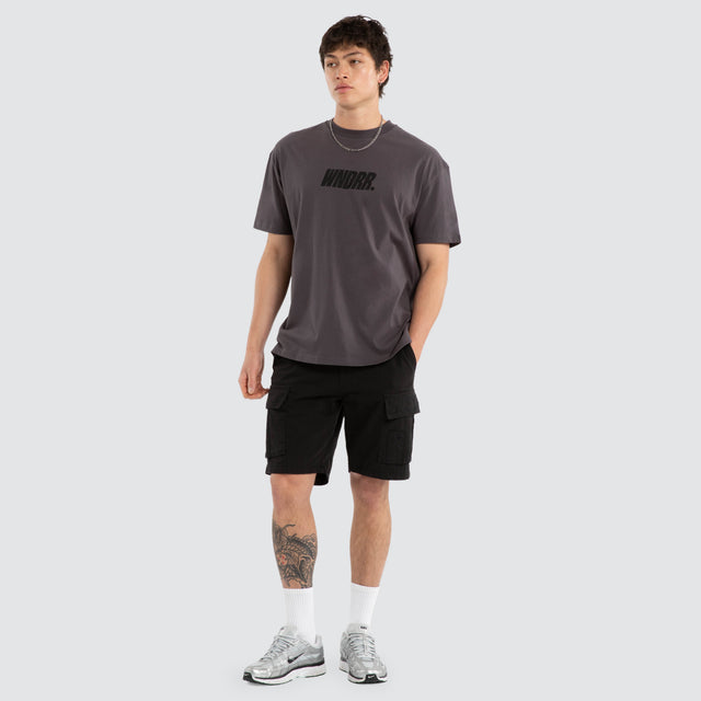 Drift Box Fit Tee Charcoal