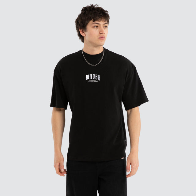 Raider Heavy Weight Tee Black