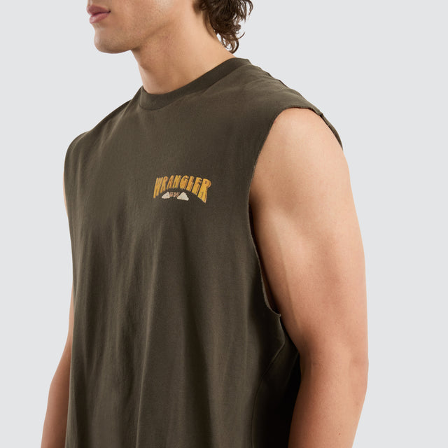 Wings Muscle Tee Green