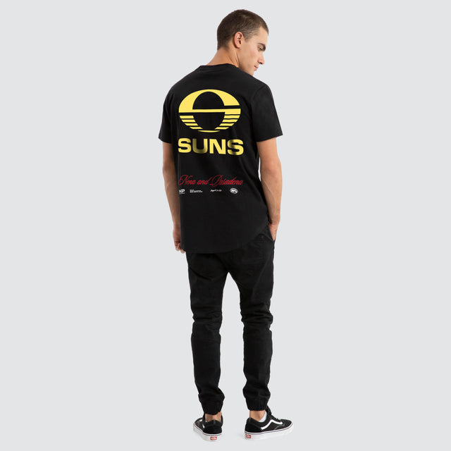 Gold Coast Suns AFL Prime Tee Jet Black