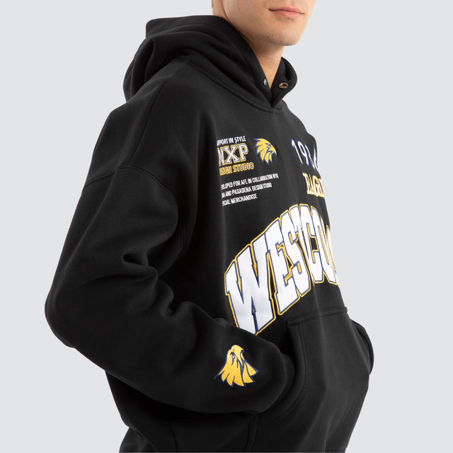 West Coast Eagles AFL Academy Hoodie Jet Black