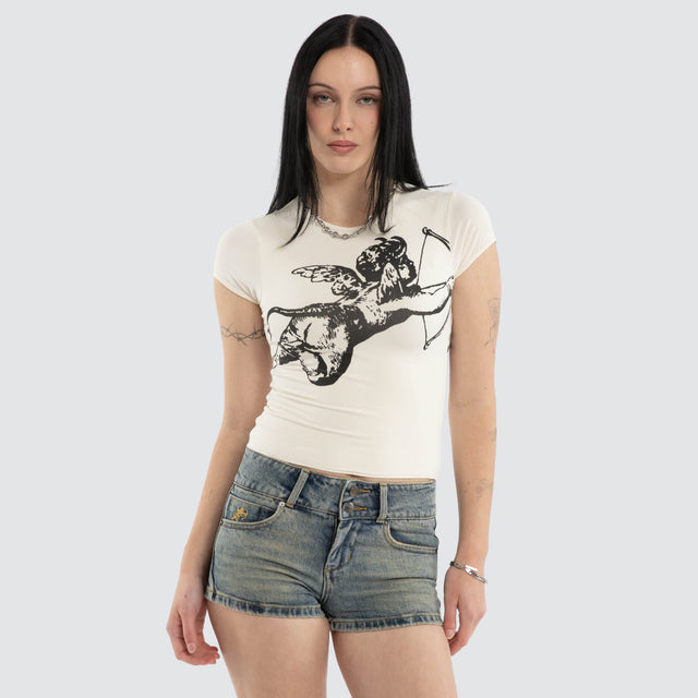 Cherub Cap Sleeve Top Zine