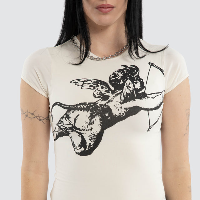 Cherub Cap Sleeve Top Zine