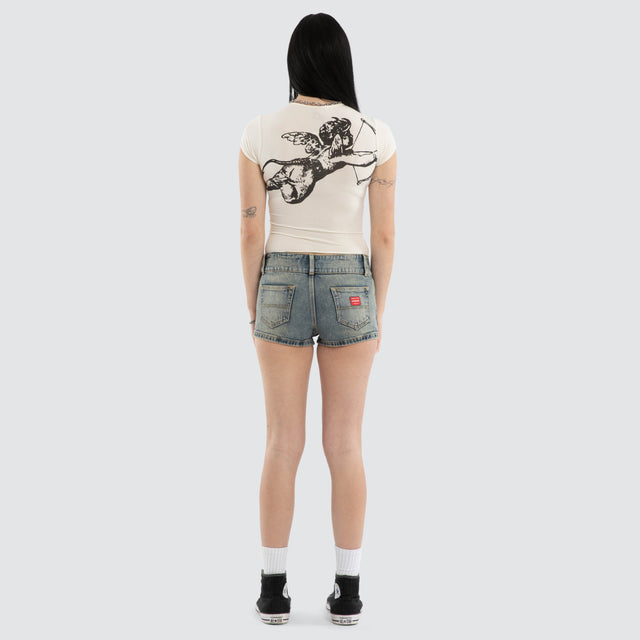 Cherub Cap Sleeve Top Zine
