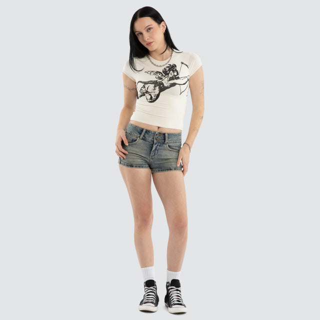 00s Micro Short Blue Dirt
