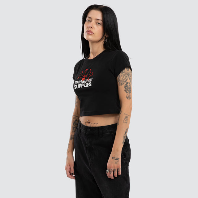 Love Birds Teeny Tee Black