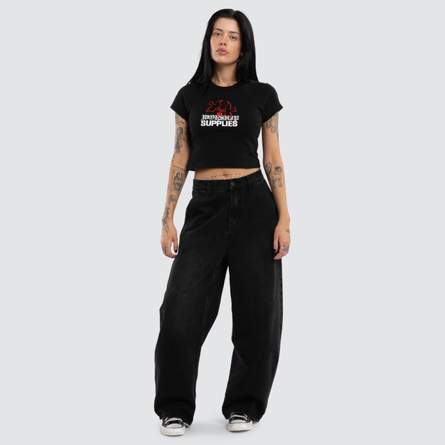 Love Birds Teeny Tee Black