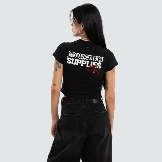 Love Birds Teeny Tee Black