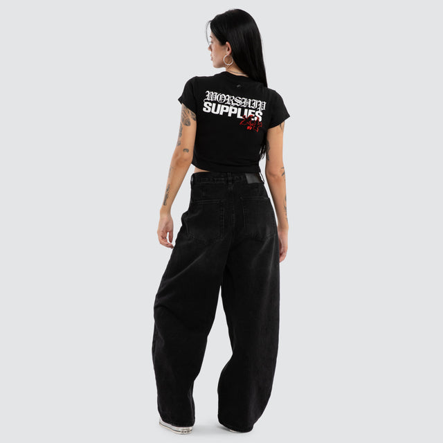 Love Birds Teeny Tee Black