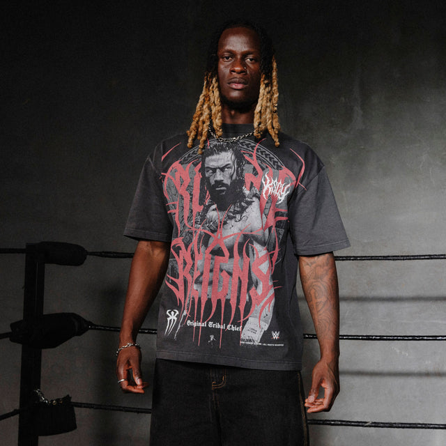 Roman Reigns Tribal Street Tee Pigment Jet Black