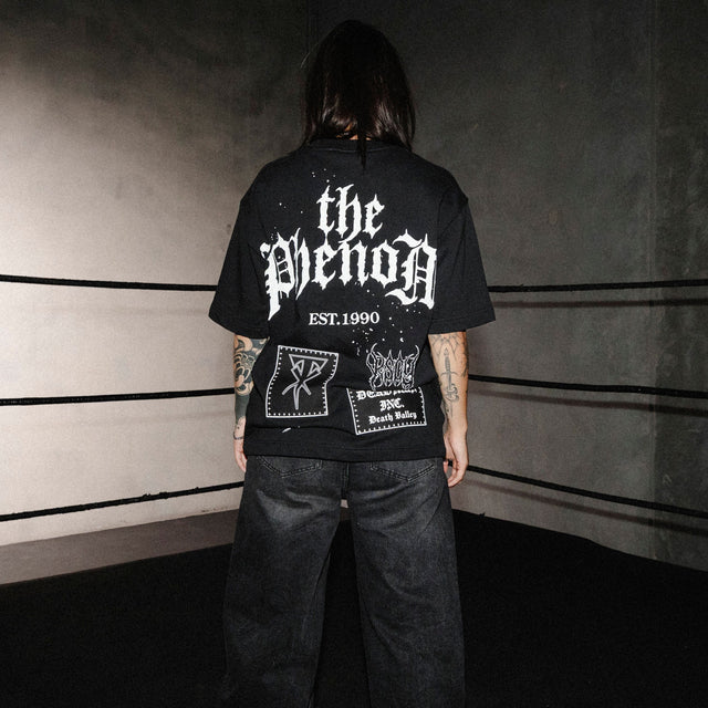 The Undertaker Casket Oversized Tee Jet Black