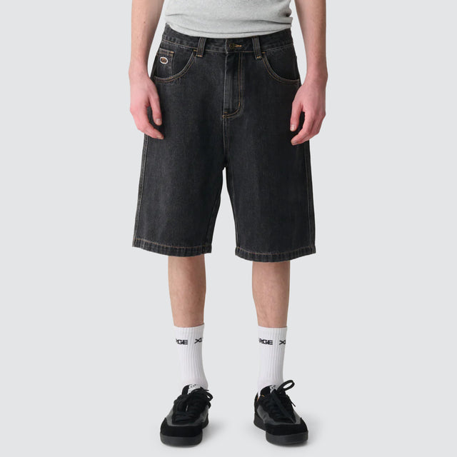 Bull Denim 91 Short Washed Black