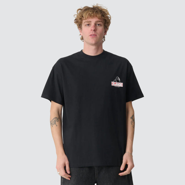 Stack Box Fit Tee Black