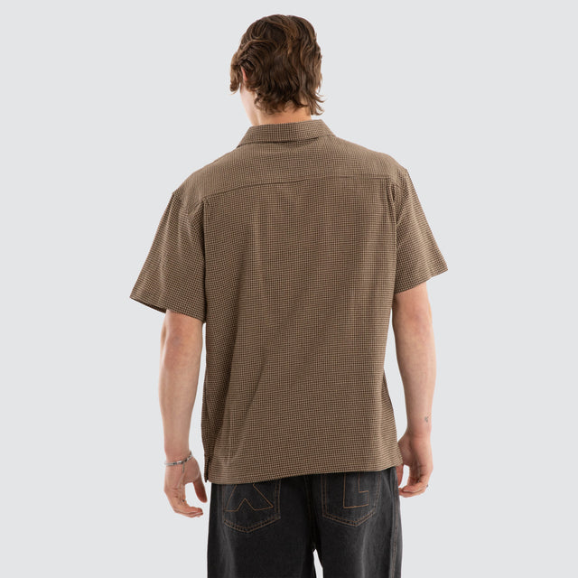 Liam Short Sleeve Shirt Brown