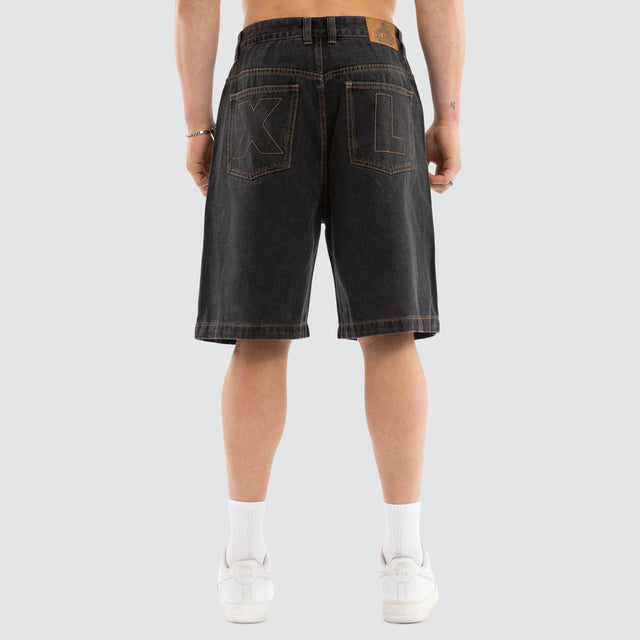 X&L Bull Denim 91 Short Washed Black