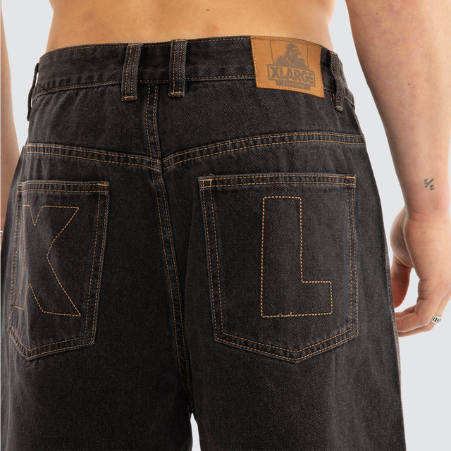 X&L Bull Denim 91 Short Washed Black