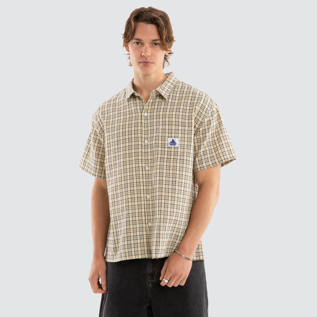 Adam Short Sleeve Shirt Soft White