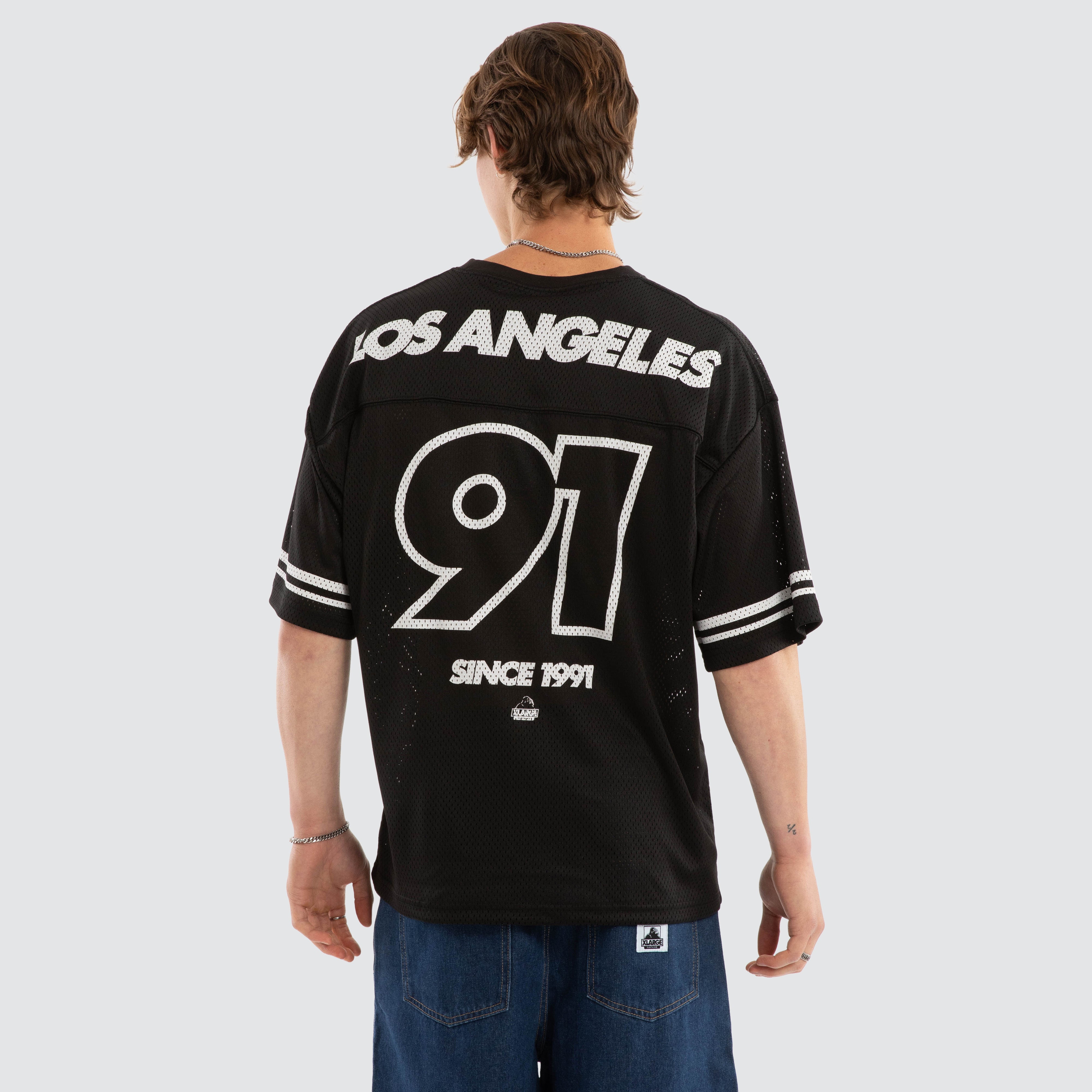 XLarge Italic Game Jersey in Black | Neverland Store