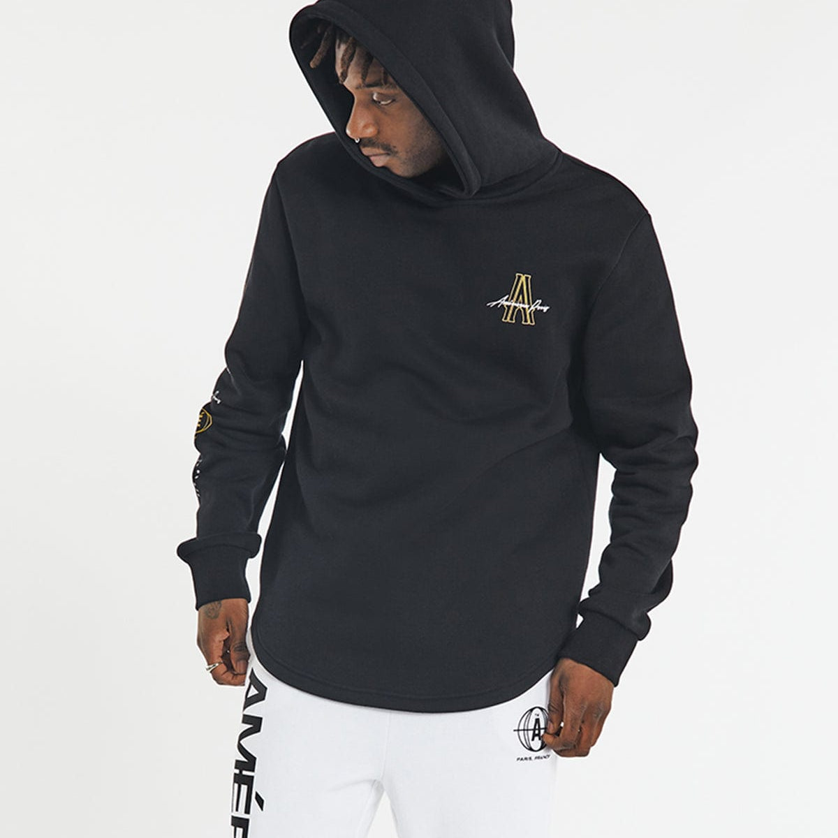 Adaptation Dual Curved Hoodie Jet Black – Neverland Store