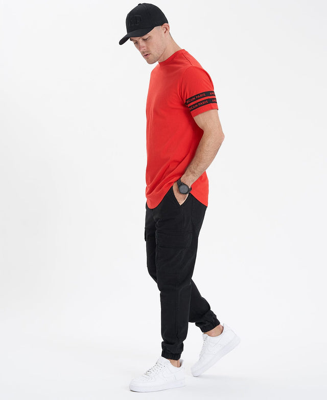 Americain Alpha Dual Curved Tee - AMERICAIN RED RED