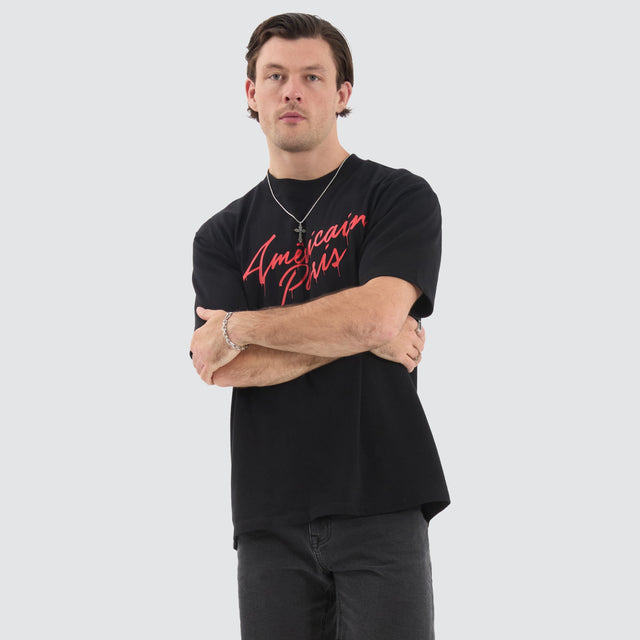 Americain Amdir Box Fit Tee Jet Black