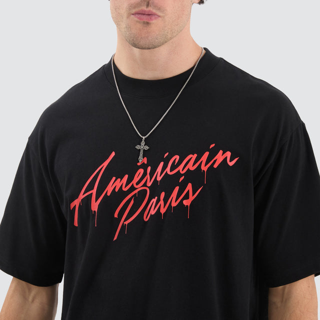 Americain Amdir Box Fit Tee Jet Black