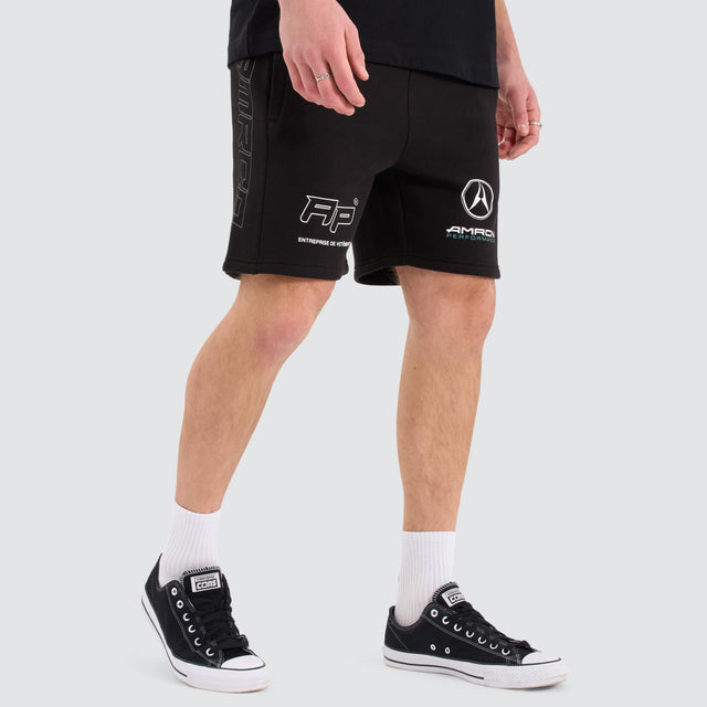 Americain Beren Track Short Jet Black