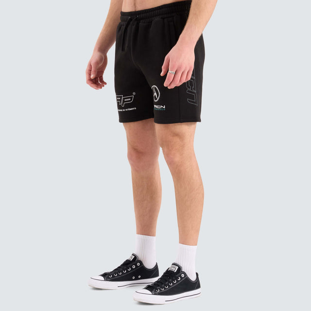 Americain Beren Track Short Jet Black