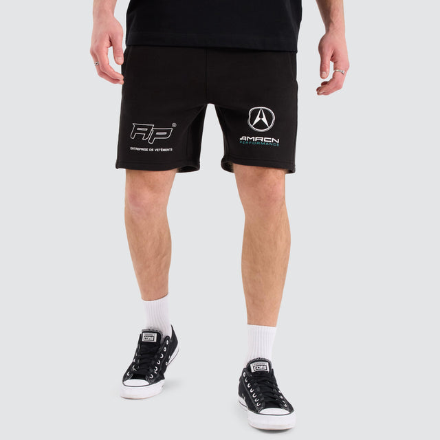 Americain Beren Track Short Jet Black