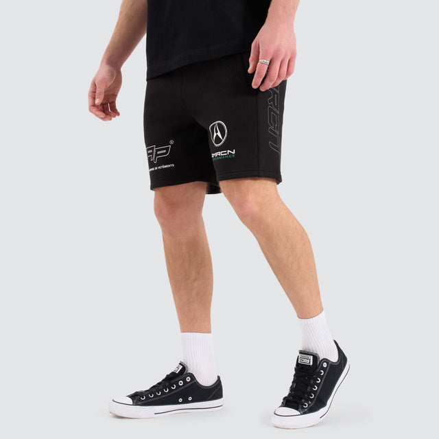 Americain Beren Track Short Jet Black