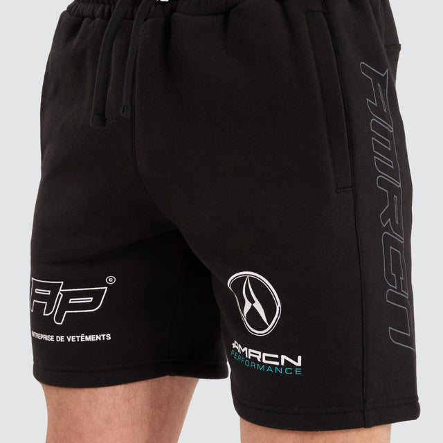 Americain Beren Track Short Jet Black