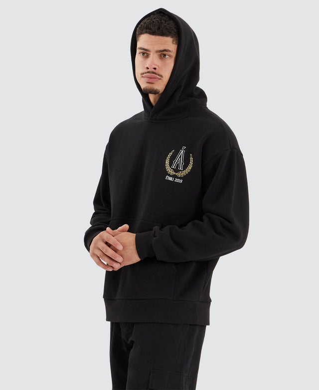 Americain Bonvil Heavy Relaxed Hoodie Jet Black