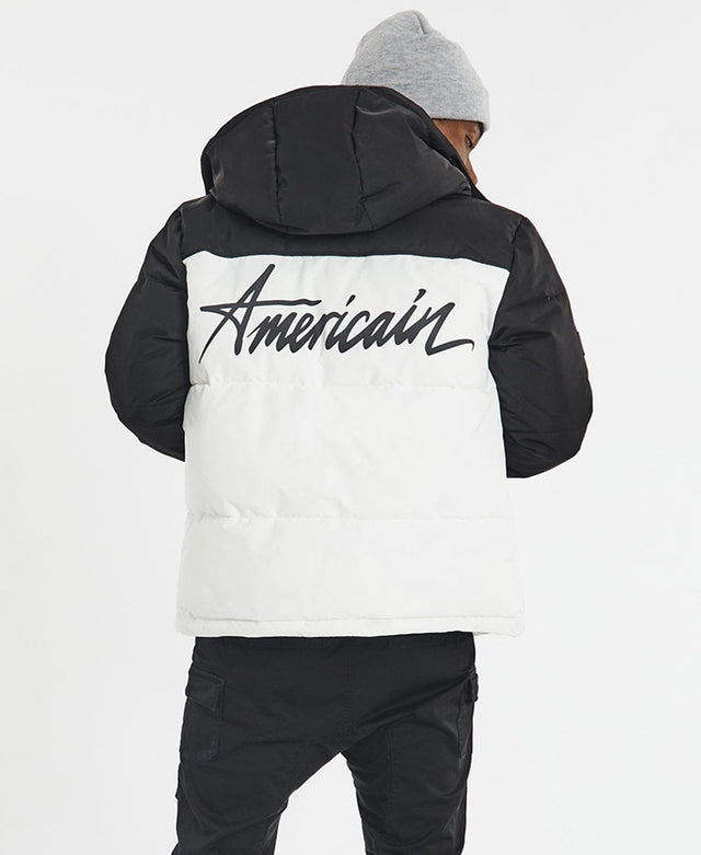 Americain Bronx Puffer Jacket Black/White