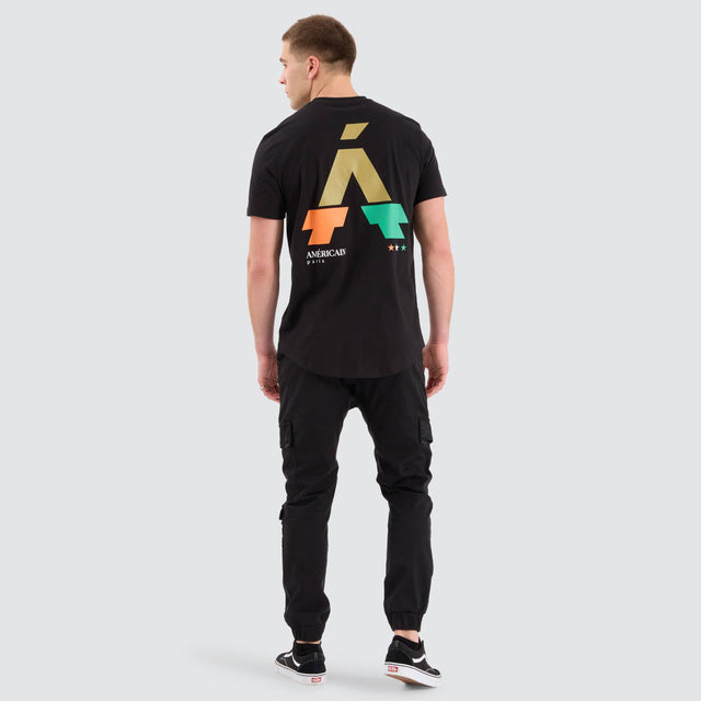 Americain Cybernetic Dual Curved Tee Jet Black