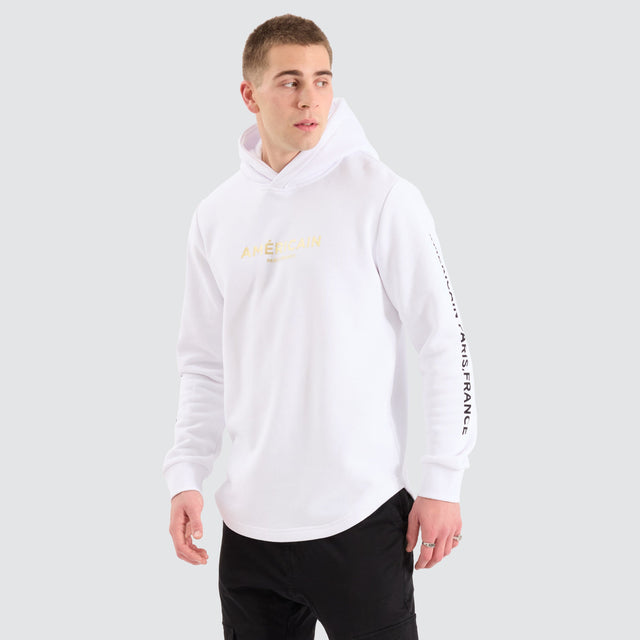 Americain Echo Sphere Dual Curved Hoodie Optical White