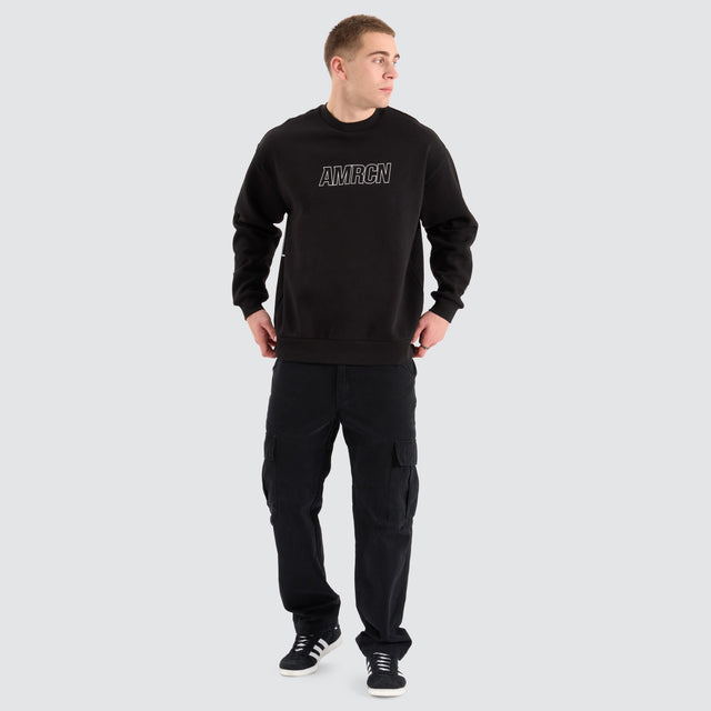 Americain Galagrim Relaxed Sweater Jet Black