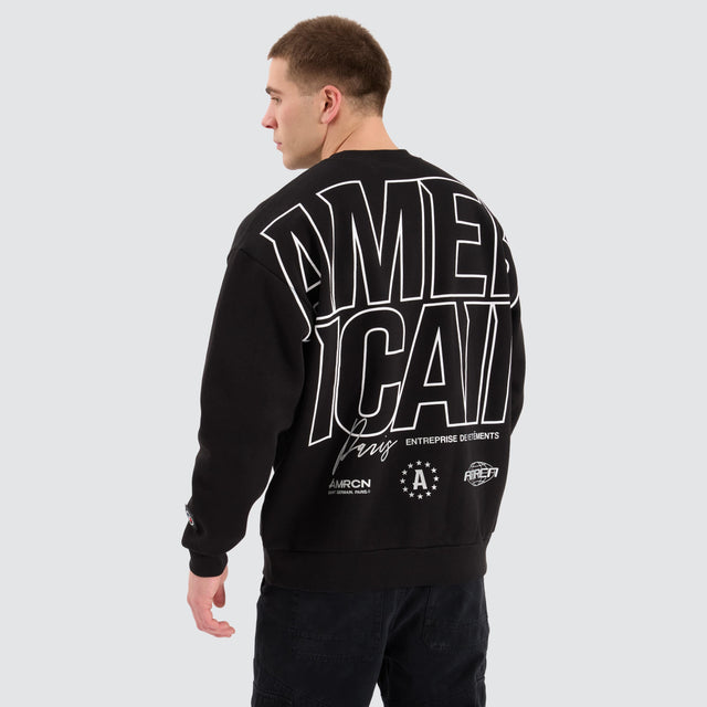 Americain Galagrim Relaxed Sweater Jet Black