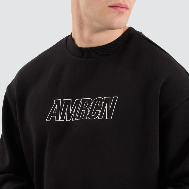 Americain Galagrim Relaxed Sweater Jet Black