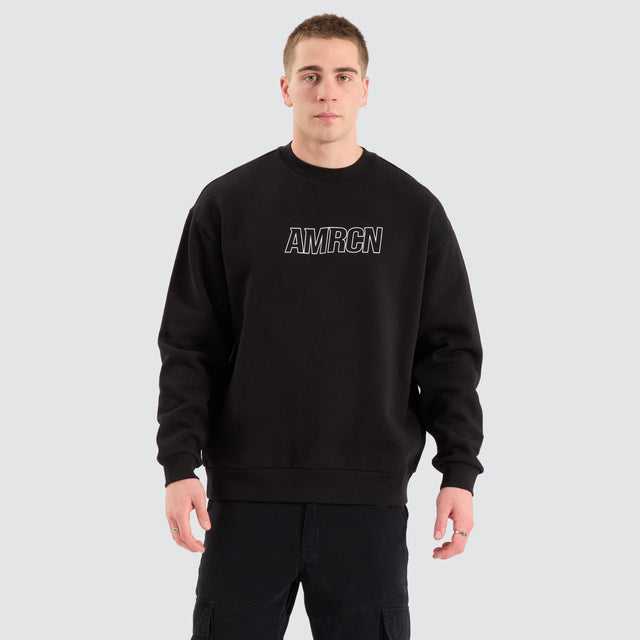 Americain Galagrim Relaxed Sweater Jet Black