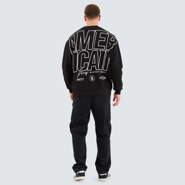 Americain Galagrim Relaxed Sweater Jet Black