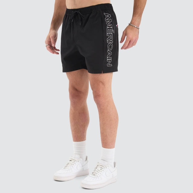 Americain Grima Beach Short Jet Black